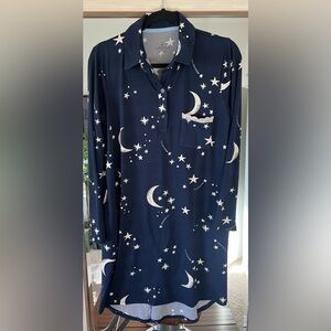 Cuddl Duds Cozy Jersey with Lace Trim Sleep Shirt size Small Comfortable night